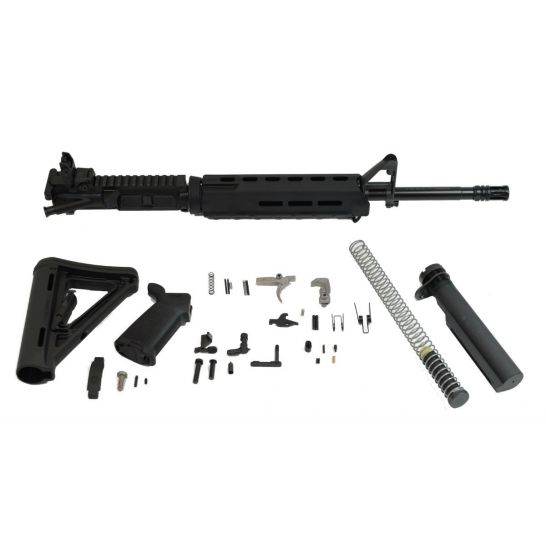 PSA 16" MIDLENGTH 5.56 NATO 1/7 PHOSPHATE MOE EPT RIFLE KIT & REAR MBUS