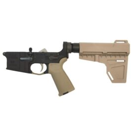 PSA AR-15 COMPLETE MOE SHOCKWAVE EPT PISTOL LOWER, FLAT DARK EARTH – NO MAGAZINE – 516447604