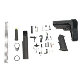 PSA MOE SBA3 LOWER BUILD KIT, BLACK