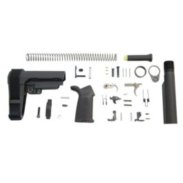 PSA PISTOL LOWER BUILD KIT WITH ADJUSTABLE SB TACTICAL BRACE, BLACK – 5165448118