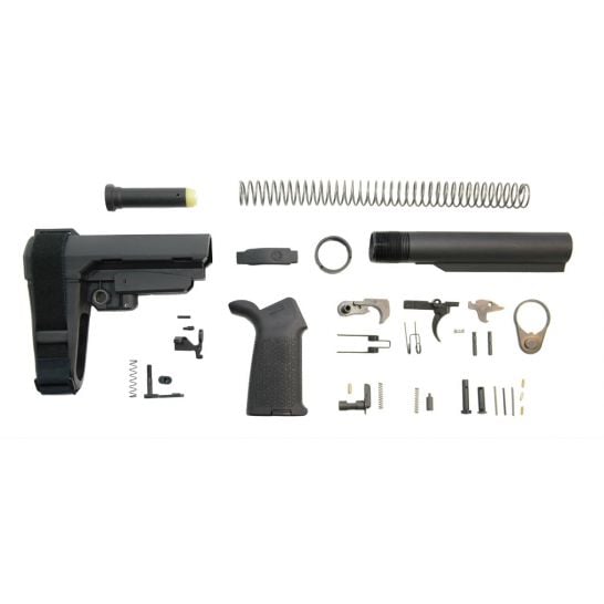 PSA MOE SBA3 LOWER BUILD KIT, BLACK