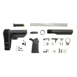 PSA MOE SBA3 LOWER BUILD KIT, BLACK