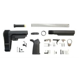 PSA MOE SBA3 LOWER BUILD KIT, BLACK