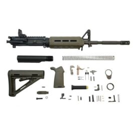 PSA 16″ CARBINE-LENGTH M4 5.56 NATO 1/7 PHOSPHATE MOE EPT RIFLE KIT W/ REAR MBUS, ODG