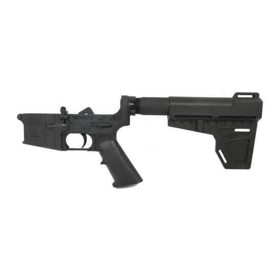 PSA AR-15 COMPLETE CLASSIC SHOCKWAVE PISTOL LOWER, BLACK - NO MAGAZINE