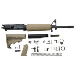 PSA 16″ MID-LENGTH 5.56 NATO 1/7 PHOSPHATE CLASSIC RIFLE KIT, FDE