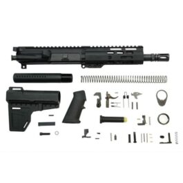 PSA 7.5″ PISTOL-LENGTH 5.56 NATO 1/7 NITRIDE 6″ LIGHTWEIGHT M-LOK CLASSIC SHOCKWAVE PISTOL KIT