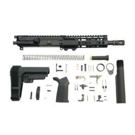 PSA 8.5″ PISTOL-LENGTH 5.56 NATO 1/7 NITRIDE 7″ LIGHTWEIGHT M-LOK MOE EPT SBA3 PISTOL KIT
