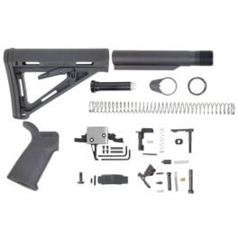 PSA AR15 MOE 3.5LB SINGLE STAGE CMC LOWER BUILD KIT, BLACK