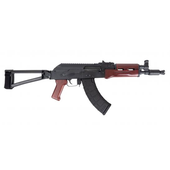 PSA AK-P GF3 TRIANGLE SIDE FOLDING PISTOL, REDWOOD