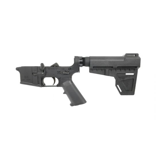 PSA AR-15 COMPLETE "STEALTH" CLASSIC SHOCKWAVE PISTOL LOWER - NO MAGAZINE, BLACK