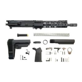 PSA 10.5″ CARBINE-LENGTH 5.56 NATO 1/7 PHOSPHATE 9″ LIGHTWEIGHT M-LOK MOE SBA3 PISTOL KIT