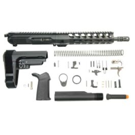 PSA GEN4 10.5″ 9MM 1/10 NITRIDE 9″ LIGHTWEIGHT M-LOK RAILED MOE EPT SBA3 PISTOL KIT