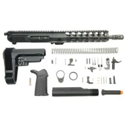 PSA GEN4 10.5″ 9MM 1/10 NITRIDE 9″ LIGHTWEIGHT M-LOK RAILED MOE SBA3 PISTOL KIT