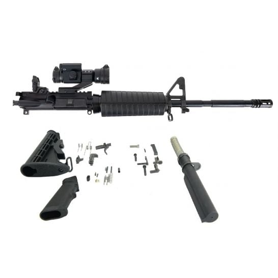 PSA 16" M4 CARBINE LENGTH 5.56 NATO 1:7 NITRIDE FREEDOM RIFLE KIT WITH VORTEX STRIKEFIRE II OPTIC & REAR MBUS