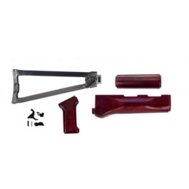 PSA AK REDWOOD FURNITURE SET AND FOLDING STOCK W/ PSAK-47 PREMIUM SINGLE HOOK SEMI-AUTO FIRE CONTROL GROUP