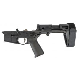 PSA AR-15 COMPLETE MOE+ EPT PISTOL LOWER WITH MAXIM PDW BRACE, BLACK