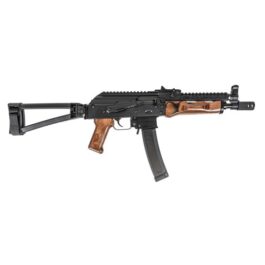 PSA AK-V 9MM NUTMEG TRIANGLE FOLDING PISTOL, BLACK WITH SA RAILED GAS TUBE