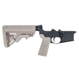 PSA AR15 COMPLETE LOWER B5 BRAVO STOCK, FDE