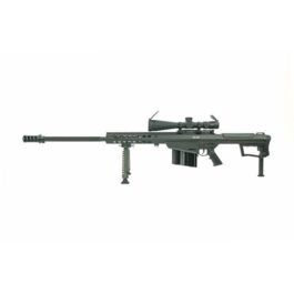 BARRETT M107A1 50BMG INTERNATIONAL MILITARY CONTRACT OVERRUN 10RD RIFLE W/ LEUPOLD MARK 5 HD SCOPE, BLACK CERAKOTE – BAR19600