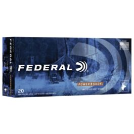 FEDERAL POWER-SHOK 150 GR JACKETED SOFT POINT .300 BLACKOUT AMMO, 20/BOX – 300BLKB