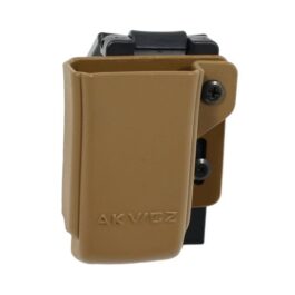 PSA CUSTOM AKV/CZ MAG POUCH, LEFT SIDE CARRY – COYOTE BROWN