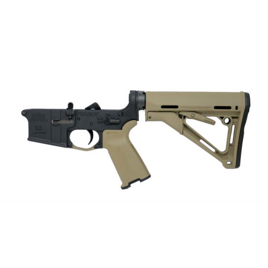 PSA AR-15 COMPLETE LOWER - MAGPUL CTR WITH MOE (+) GRIP - FDE, NO MAGAZINE - 516445237