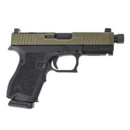 PSA DAGGER COMPACT 9MM PISTOL WITH EXTREME CARRY CUTS RMR SLIDE, THREADED BARREL – 2-TONE SNIPER GREEN WITH PSA SOFT CASE