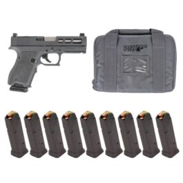 PSA DAGGER COMPACT 9MM SW1 RMR PISTOL WITH NON THREADED BARREL 10 -15RD MAGS, GRAY
