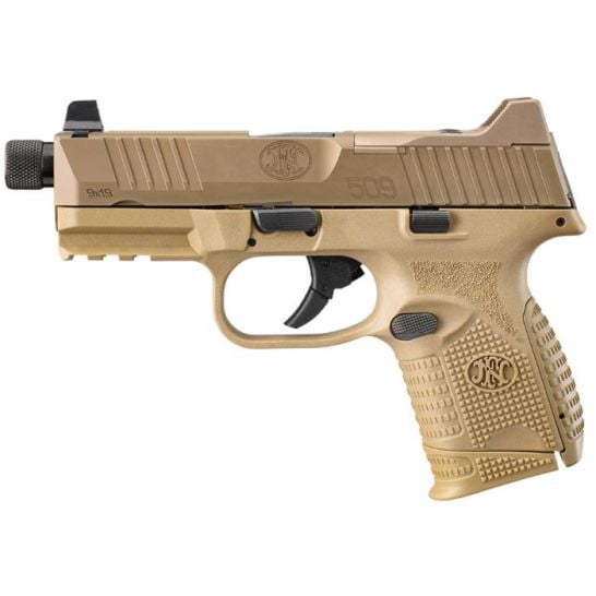 FN 509C TACTICAL 9MM PISTOL 24RD 4.32", FDE - 66-100780