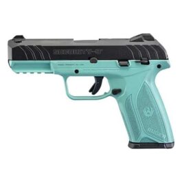 RUGER SECURITY-9 9MM TALO EDITION BLACK & TURQUOISE PISTOL – 3821