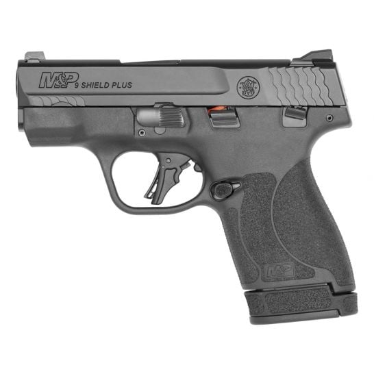 SMITH & WESSON SHIELD PLUS 9MM PISTOL WITH THUMB SAFETY, BLACK - 13246