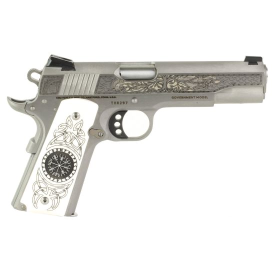 COLT 1911 DELTA ELITE THOR 10MM 5" 8RD PISTOL, SS ENGRAVED - O2020XE-THR